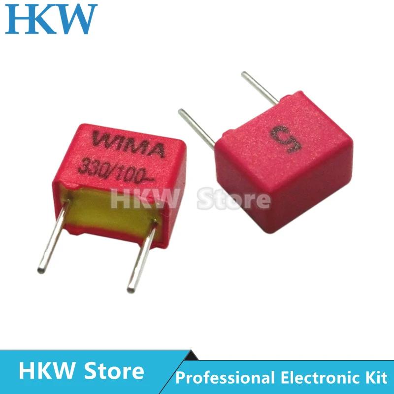  WIMA 100V 330PF 331 RED FKP2 5mm ʸ Ŀн, Hi-Fi  Ŀн, 100V 331 330pF 5% 100V330PF, 5 